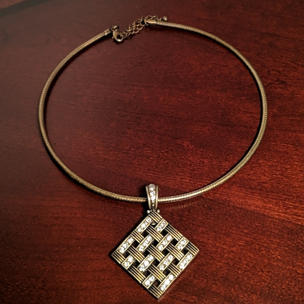 📿 Premier Designs Basket Weave Necklace and Bracelet - Picture 2 of 3